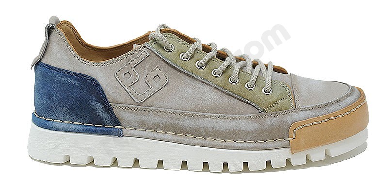 BnG Real Shoes La Patch Man sand grün blau