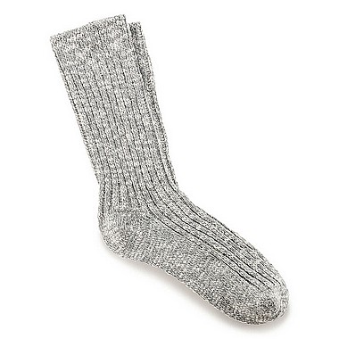 Birkenstock Socks Cotton Slub grau weiss