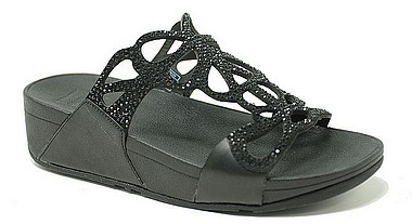 FitFlop Bumble Crystal Slide nero