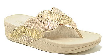 FitFlop Paisley Rope Toe Thongs platin