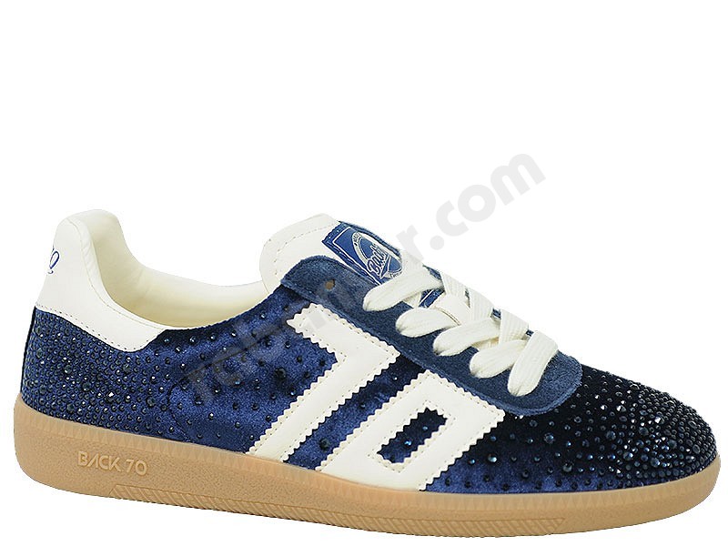 Back 70 Cloud Star samt marineblau butter