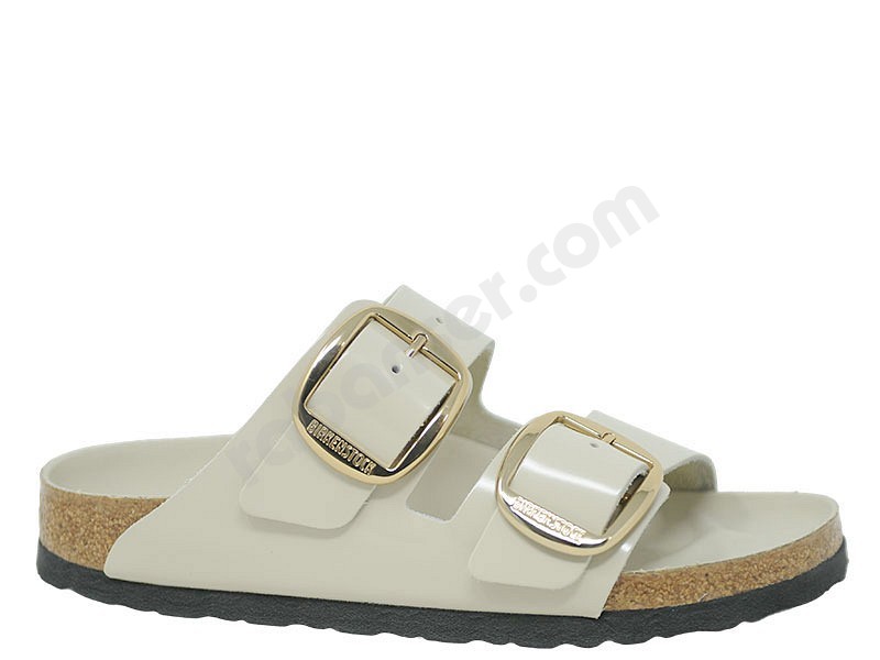 Birkenstock Arizona Big Buckle high shine oyster