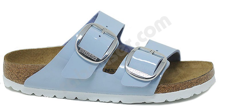 Birkenstock Arizona Big Buckle patent dove blue