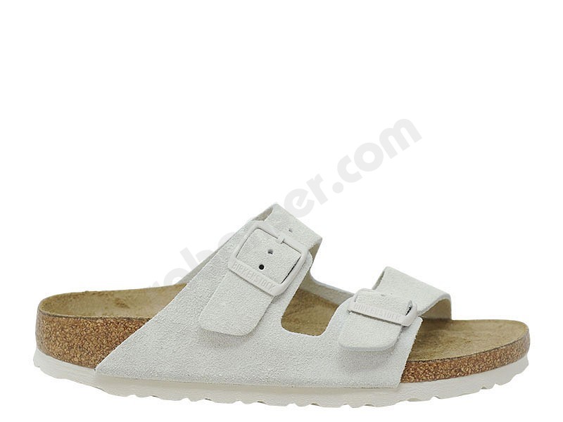 Birkenstock Arizona antique white suede