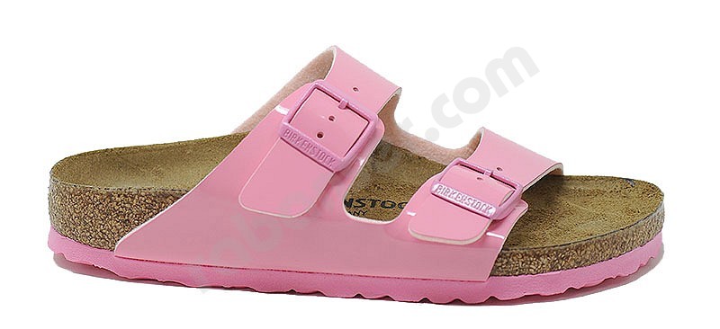 Birkenstock Arizona patent candy pink