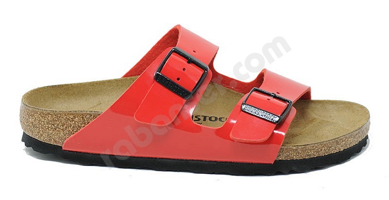 Birkenstock Arizona patent cherry