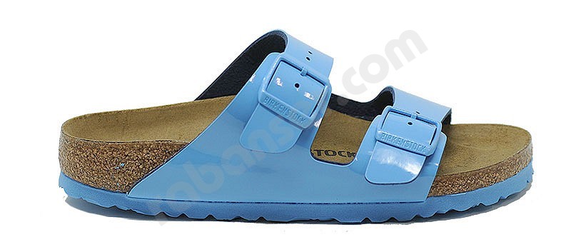 Birkenstock Arizona vernice sky blu