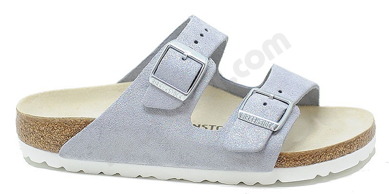 Birkenstock Arizona violett schimmernder nebel