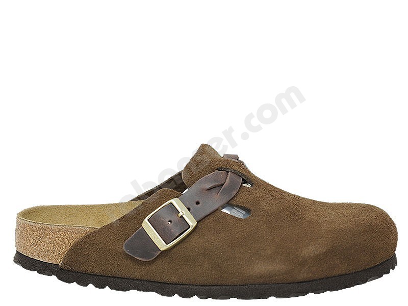 Birkenstock Boston Braided carafe sude leather