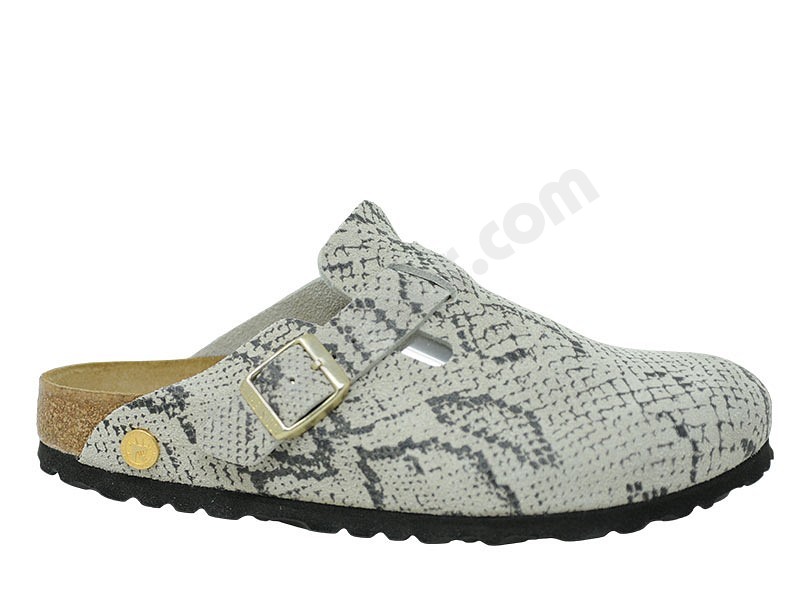 Birkenstock Boston snake oyster