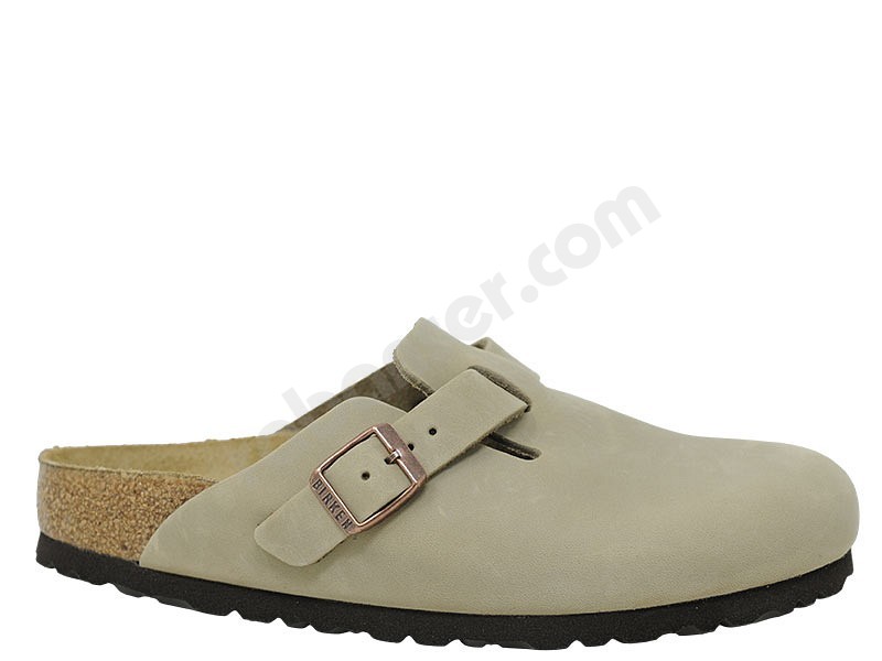 Birkenstock Boston tabak brown fettleder