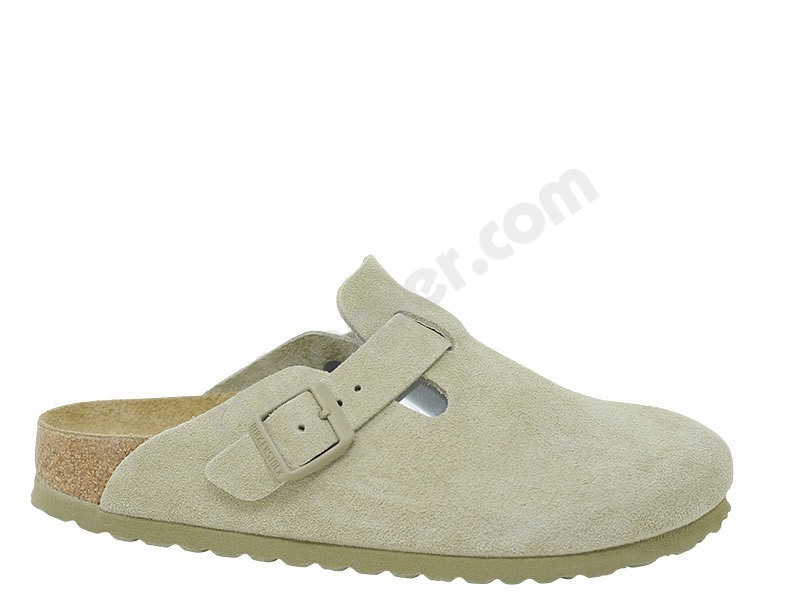 Birkenstock Boston faded khaki suede