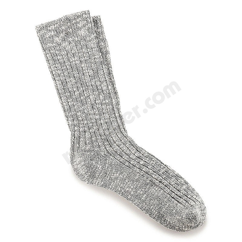Birkenstock Socks Cotton Slub grey white
