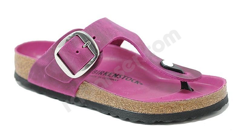 Birkenstock Gizeh Big Buckle festival fuchsia leder