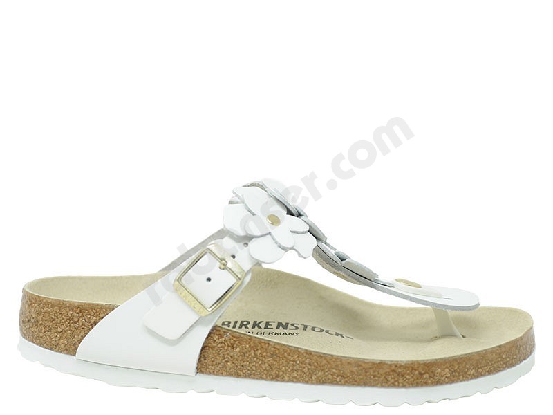 Birkenstock Gizeh Flowers weiss