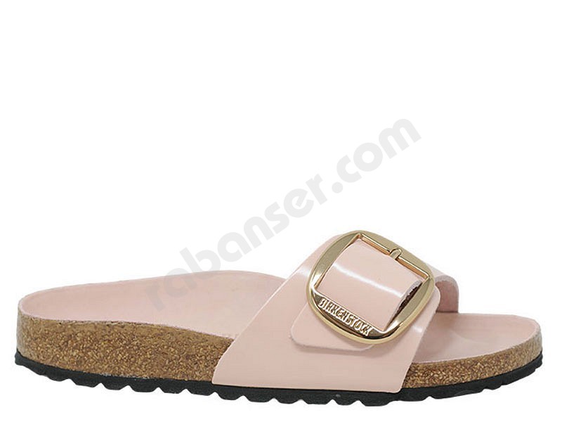 Birkenstock Madrid Big Buckle high shine light rose
