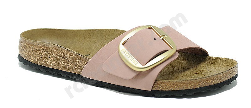 Birkenstock Madrid Big Buckle old rose nubuck leather