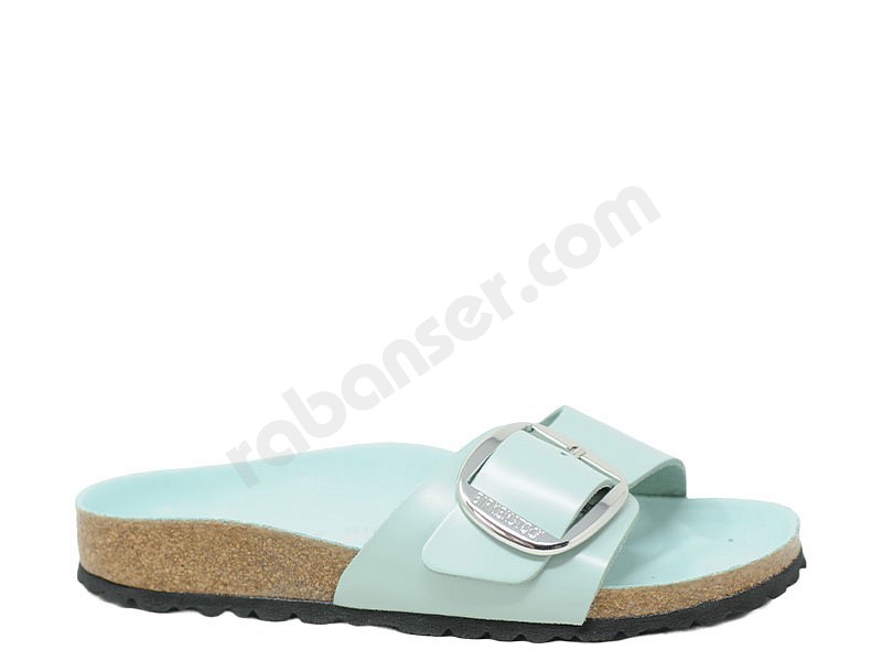 Birkenstock Madrid Big Buckle shine surf grün