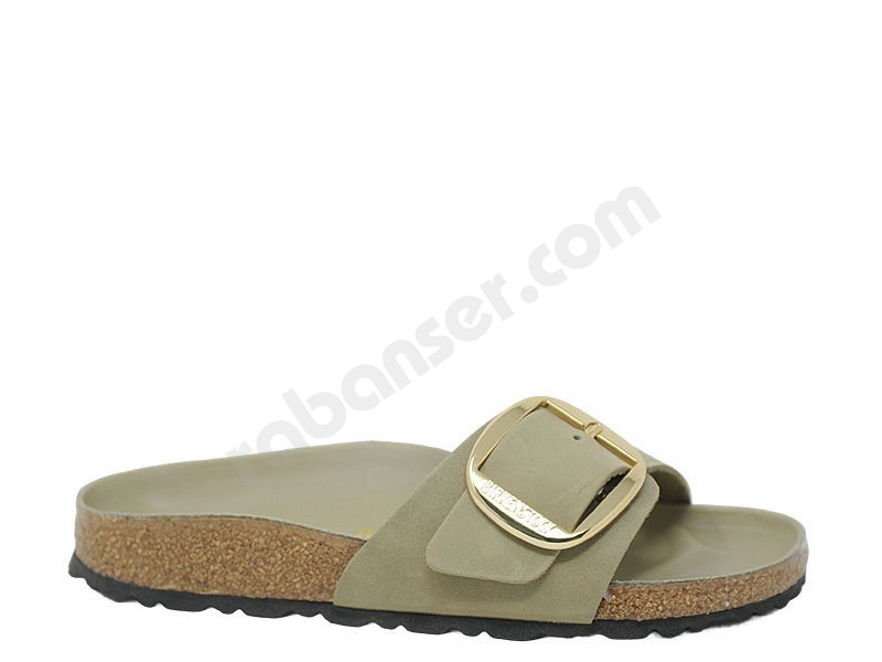 Birkenstock Madrid Big Buckle tabacco marrone taupe