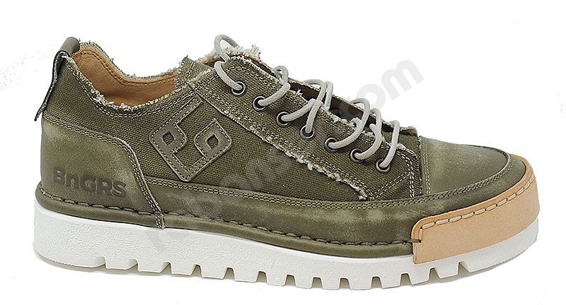 BnG Real Shoes La Militare Canvas militare green