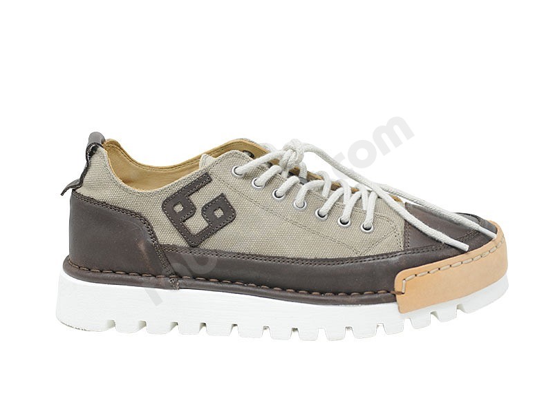 BnG Real Shoes La Moka Canvas moka grigio marrone
