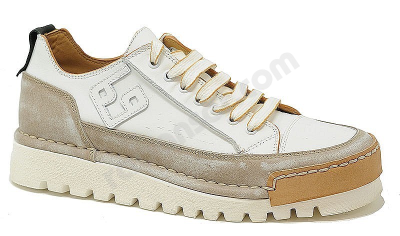BnG Real Shoes La Mokaccino moka bianco grigio
