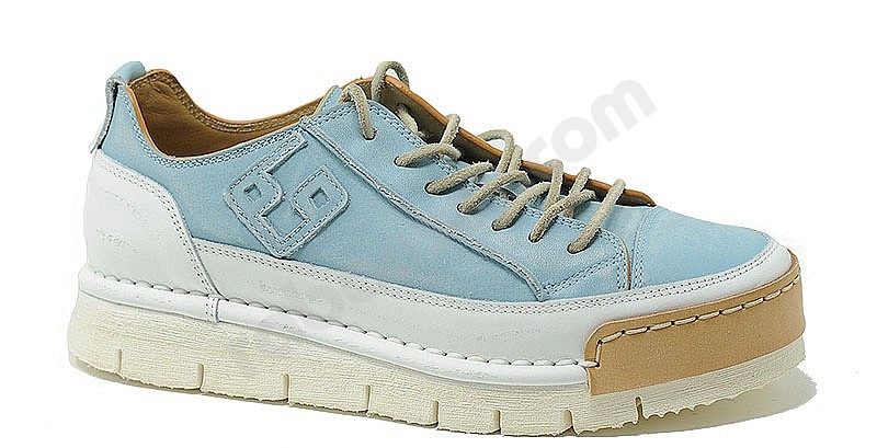 BnG Real Shoes La Nuvola weiss hellblau leder