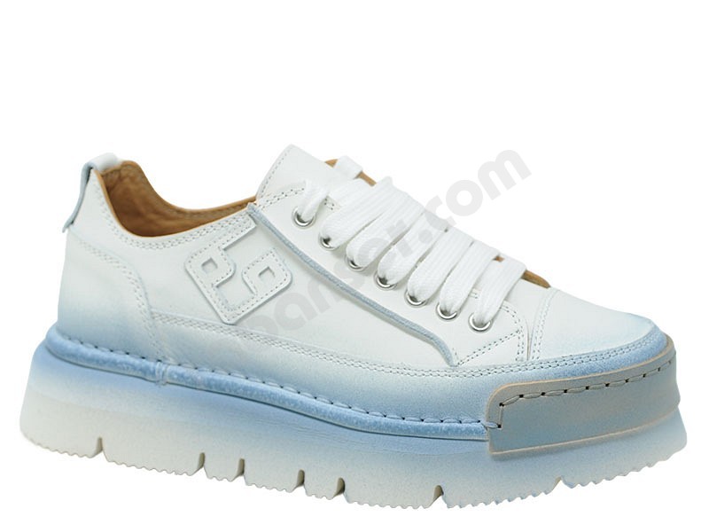 BnG Real Shoes La Perla Sfumata sky white