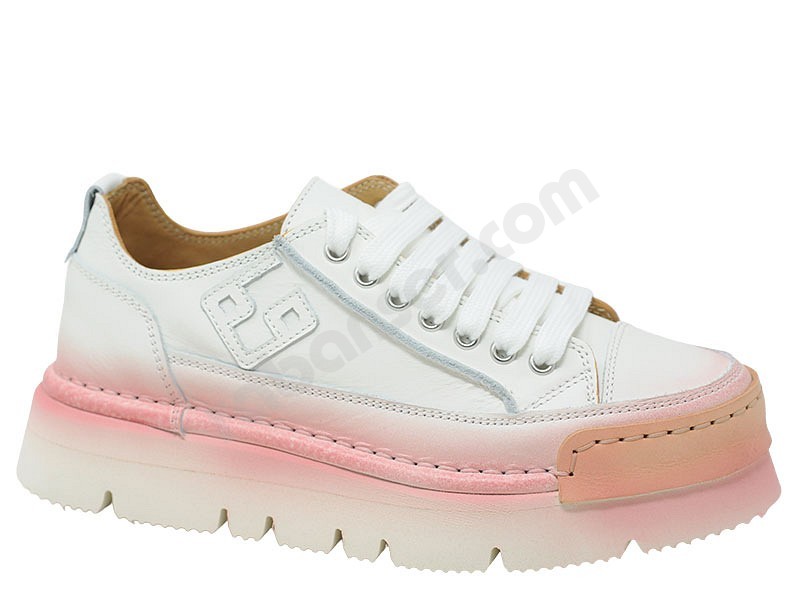 BnG Real Shoes La Perla Sfumata powder white