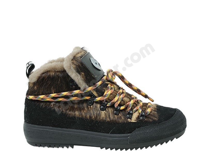 BnG Real Shoes La Yeti moka marrone nero