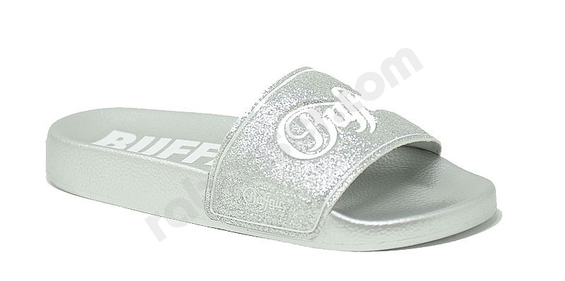 Buffalo Rio Slipper glitter argento