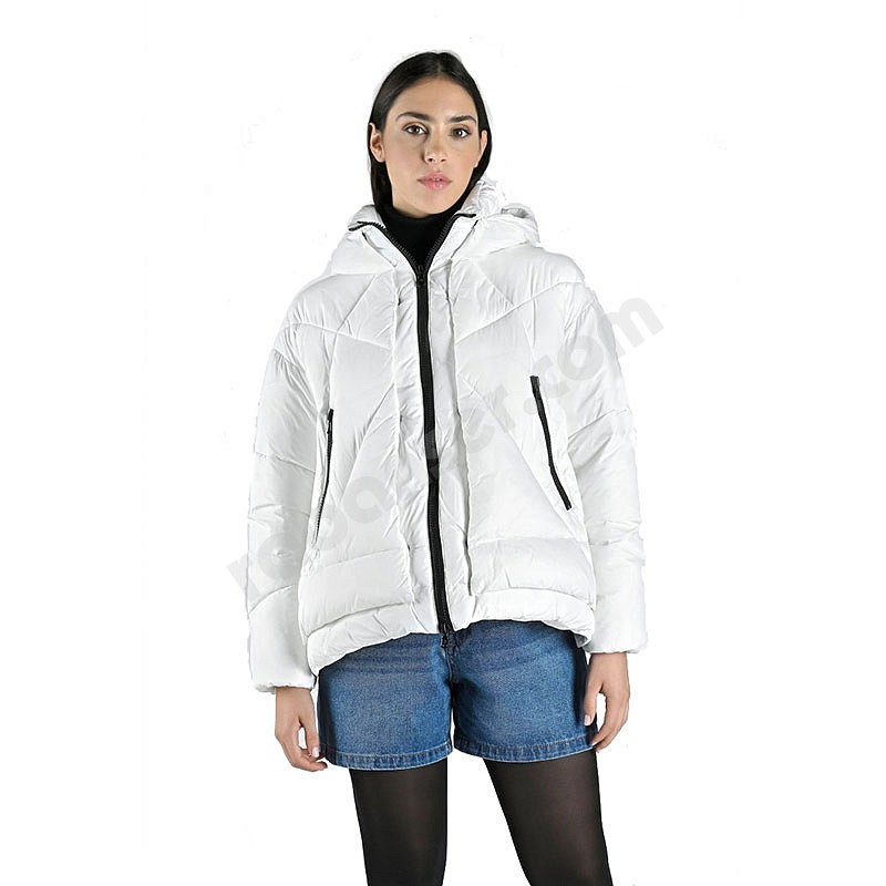 Canadian Piumino Eugenie Short madreperla bianco
