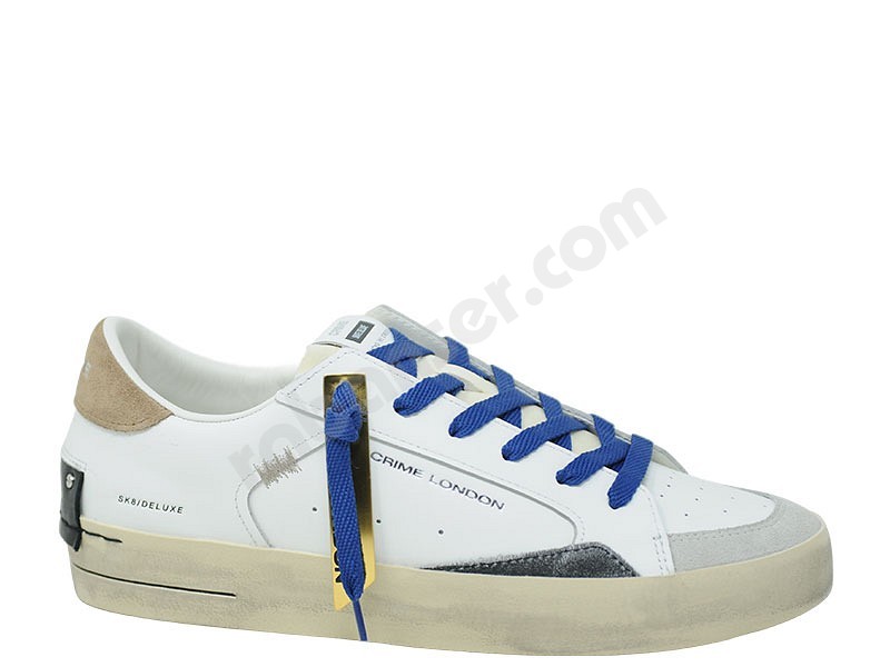 Crime London SK8 Deluxe Men bianco royale