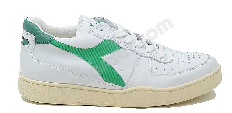 Diadora Heritage MI Basket Low weiss grün