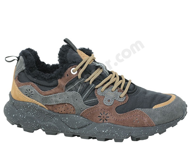 Flower Mountain Yamano 3 Man Shearling grigio scuro nero