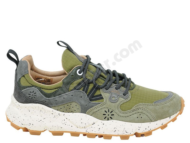 Flower Mountain Yamano 3 Man checked military grey