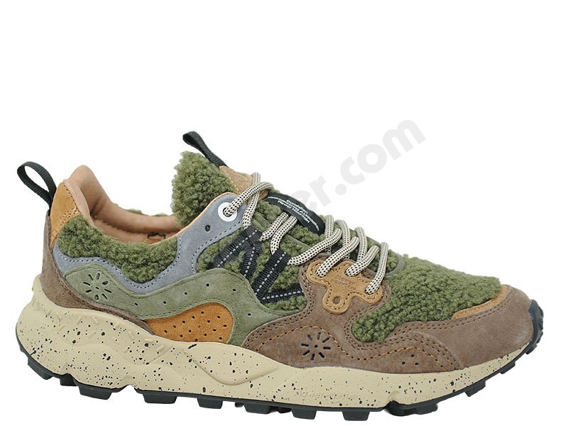 Flower Mountain Yemano 3 Woman Teddy marrone militare zucca