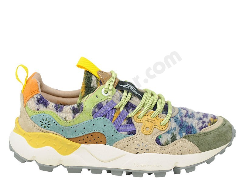 Flower Mountain Yemano 3 Woman Teddy grey taupe dark green