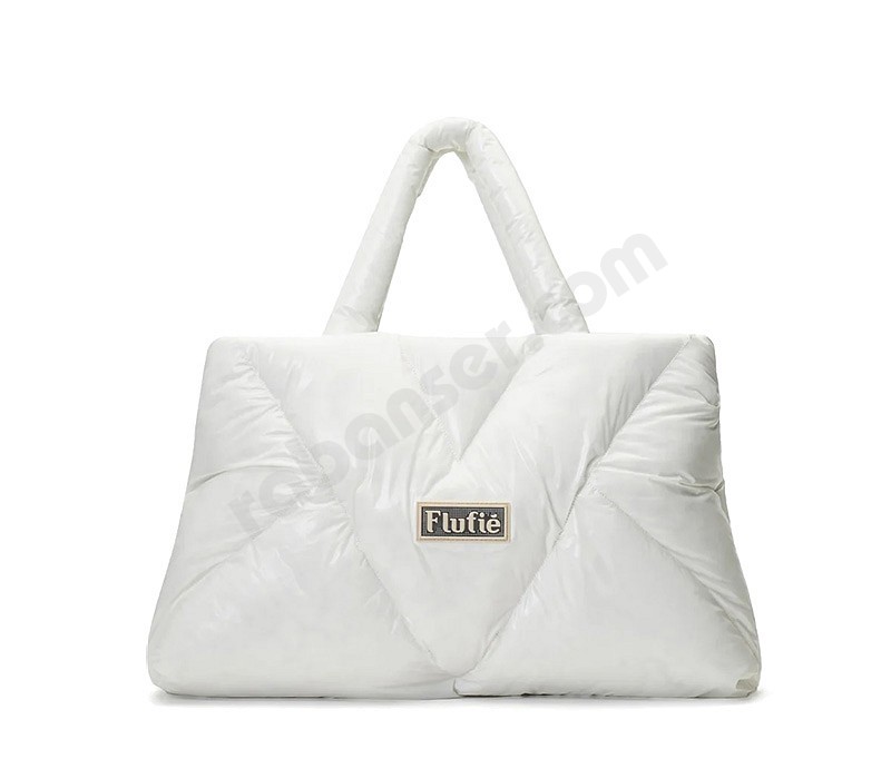 Flufie Bag Pillow shiny ghost white
