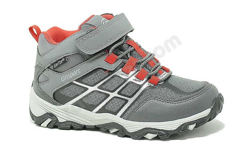 Grisport 89902 Mid KidStrap Gritex grey red