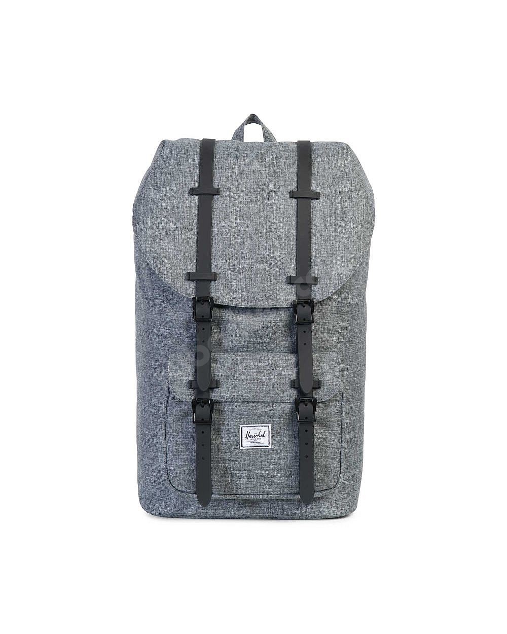 Herschel Little America Mid Volume raven crosshatch