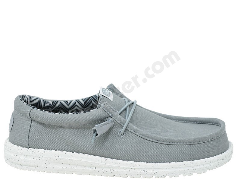Hey Dude Wally Stretch Canvas grigio chiaro