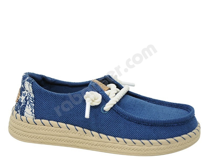 Hey Dude Wendy Espadrille Woven ensign blue multi