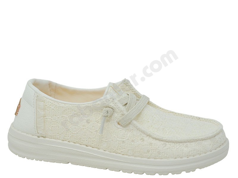 Hey Dude Wendy Sequin Lace iveroy