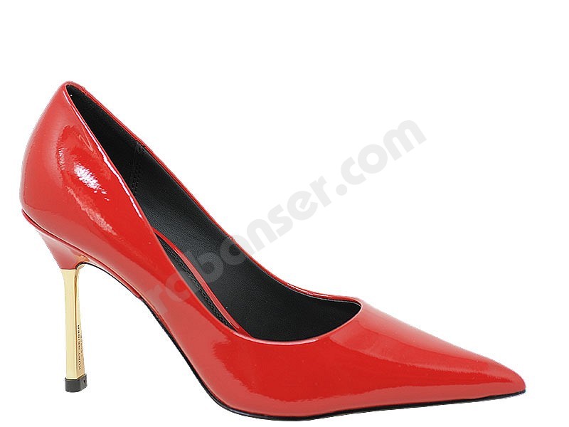 Kurt Geiger Bank Court rosso patent