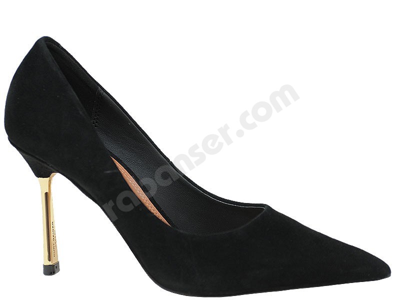 Kurt Geiger Bank Court nero camoscio pelle