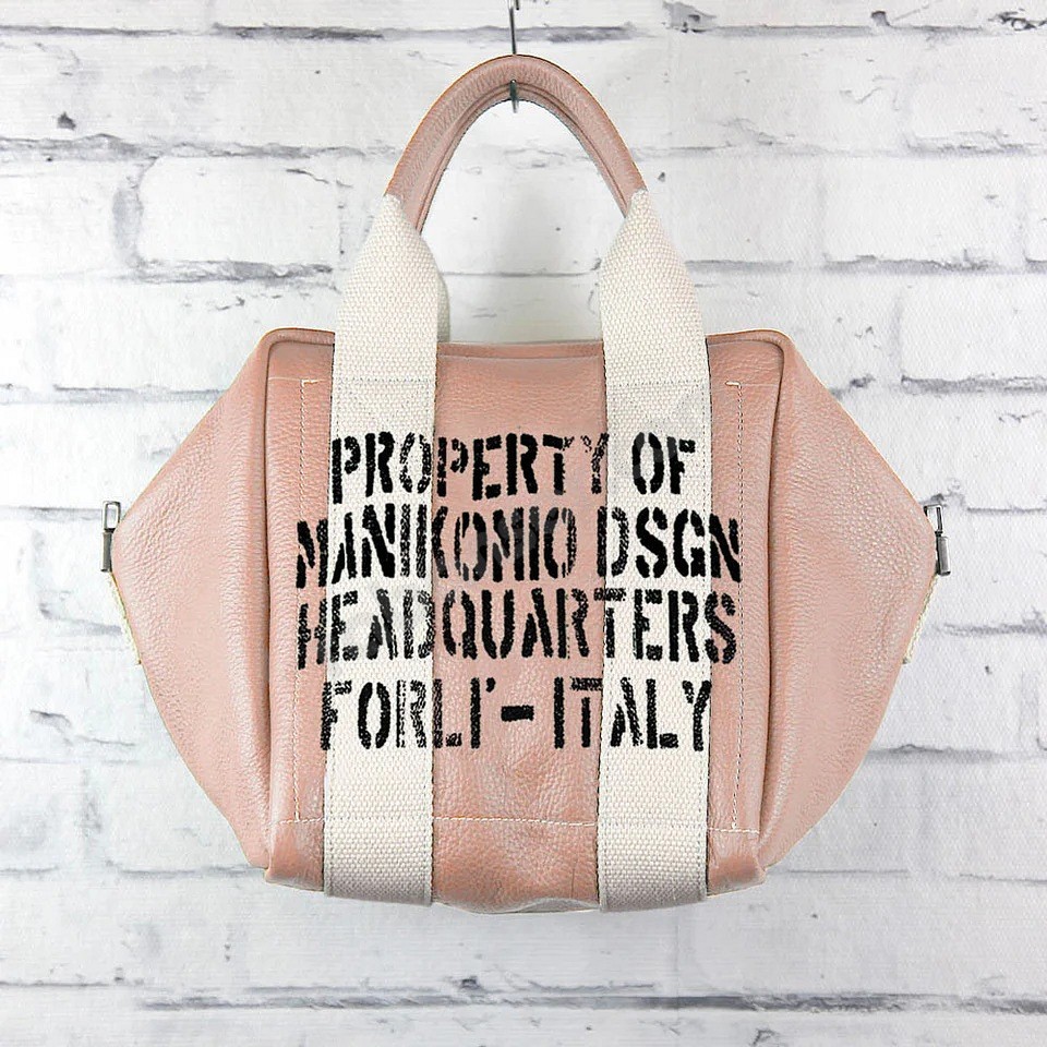 Manikomio Dsgn Lady24 Genuine Leather pink white