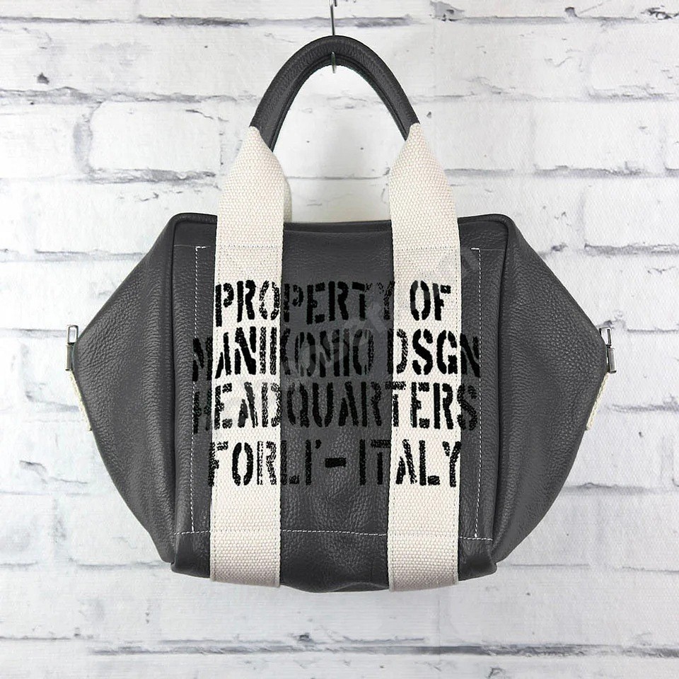 Manikomio Dsgn Lady24 Genuine Leather steel white