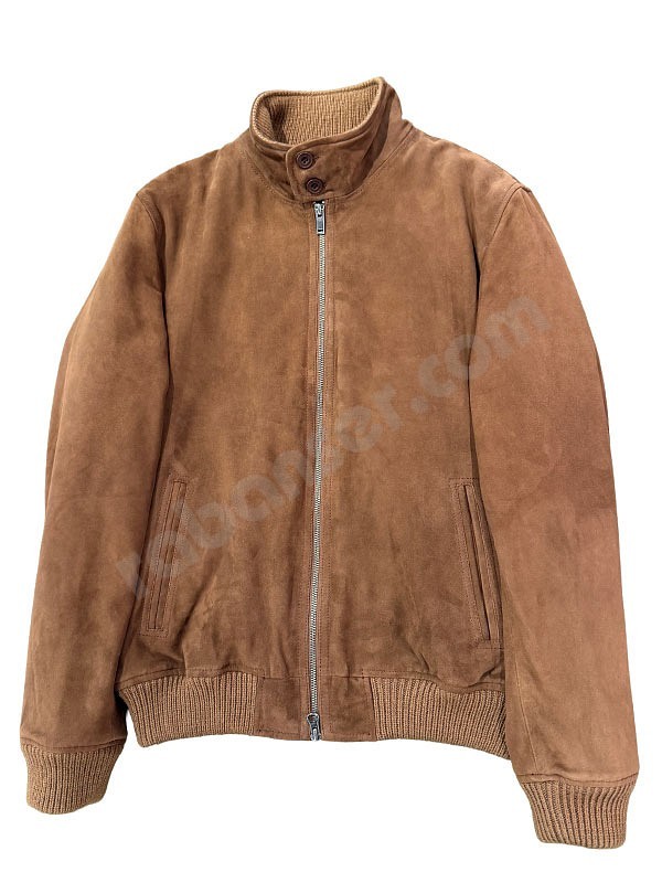 Minoronzoni Giubbino Zip Suede marrone