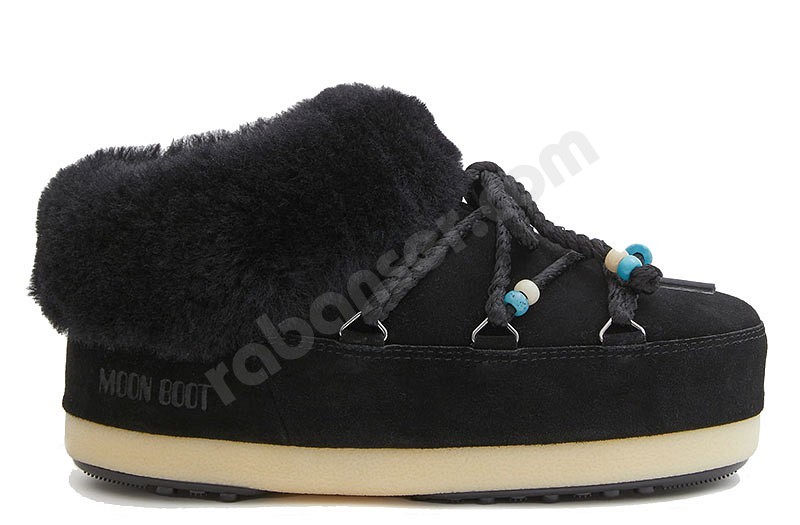 Moon Boot® EVX Mule Suede Beads black black